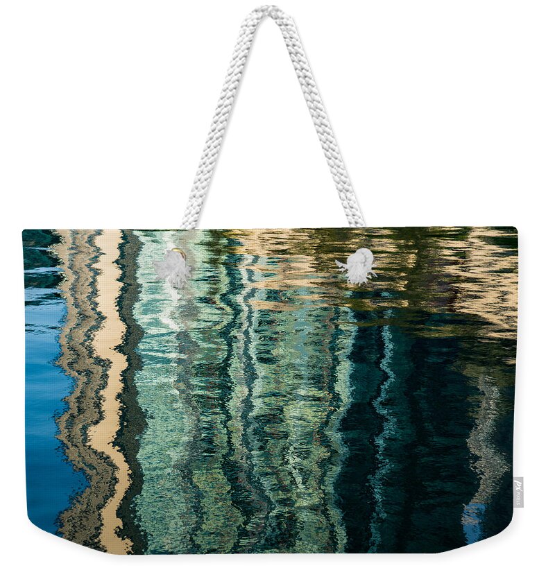 Mesmerizing Weekender Tote Bag featuring the photograph Mesmerizing Abstract Reflections Two by Georgia Mizuleva