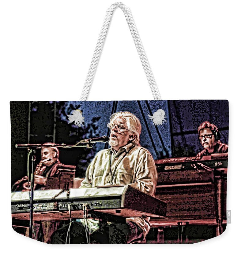 Michael Mcdonald Weekender Tote Bag featuring the photograph Michael McDonald and Band by Ginger Wakem