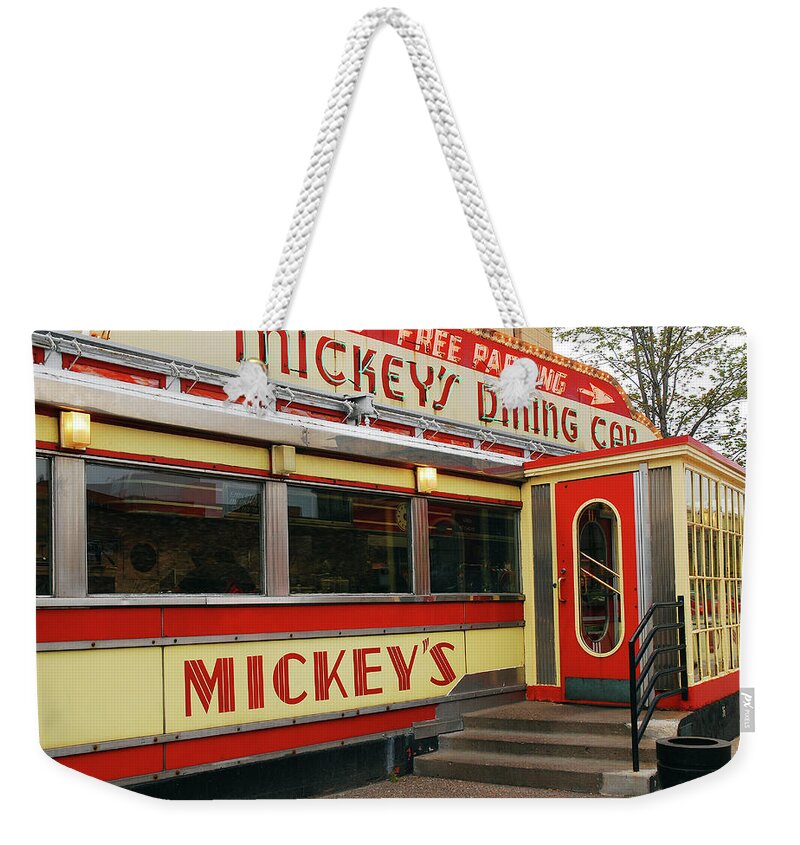 Saint Weekender Tote Bag featuring the photograph Mickeys by James Kirkikis