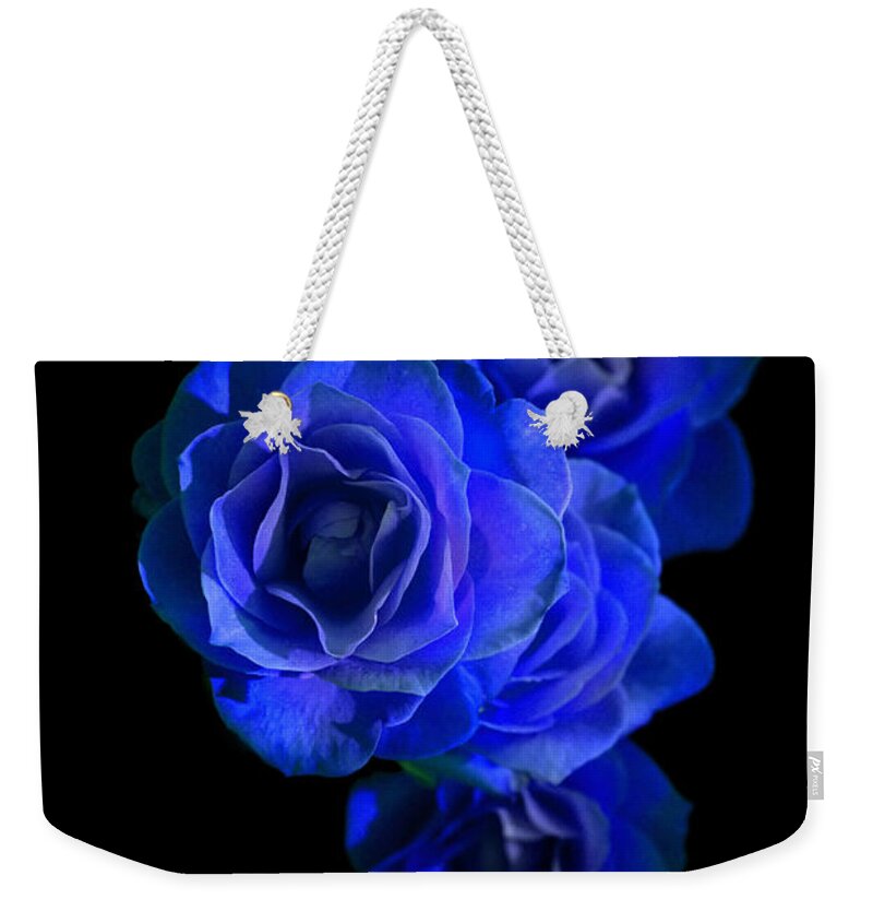 Blossom Weekender Tote Bag featuring the photograph Midnight Roses by David Andersen