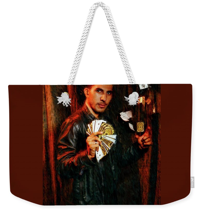 Miguel Vasquez Weekender Tote Bag featuring the photograph Miguel Vasquez The Unbelievable Magic Mike by Blake Richards