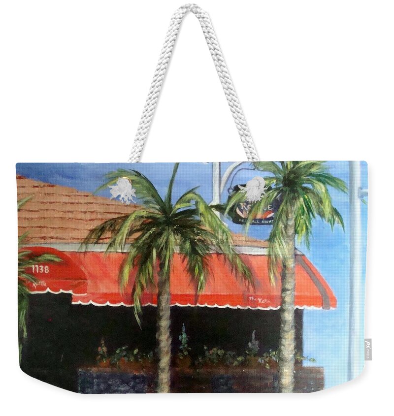 Manhattan Beach Weekender Tote Bag featuring the painting Mike's Kettle by Jamie Frier