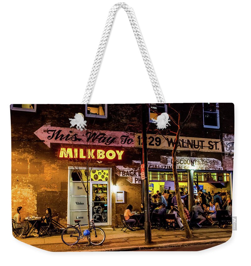 Milkboy Philadelphia Weekender Tote Bag featuring the photograph Milkboy - 1033 by David Sutton