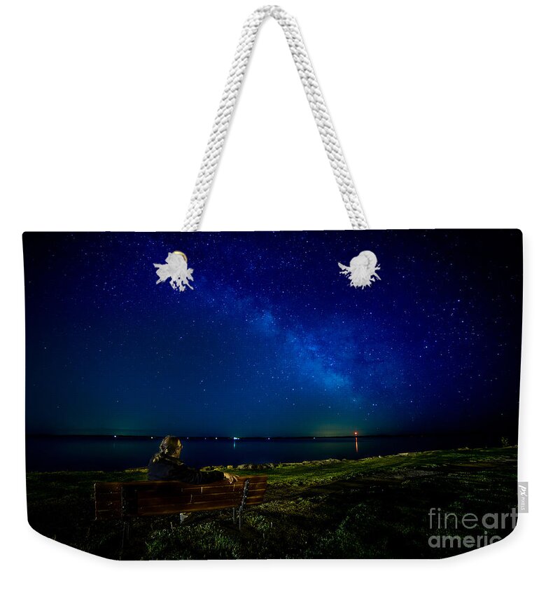 Bath Road Weekender Tote Bag featuring the photograph Milky Way from Finkles Park by Roger Monahan