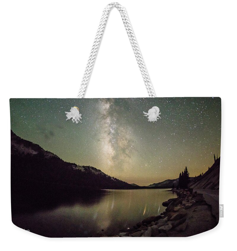 Tenaya Lake Weekender Tote Bag featuring the photograph Milky Way Over Tenaya by Bill Roberts