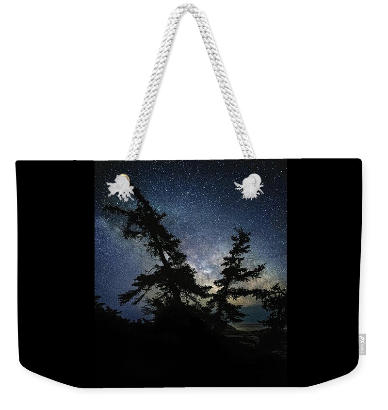 Milky Way Rising Weekender Tote Bag featuring the photograph Milky Way Rising by Marty Saccone