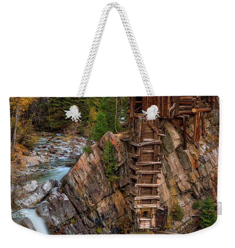 Fall Colors Weekender Tote Bag featuring the photograph Mill in the Mountains by Darren White