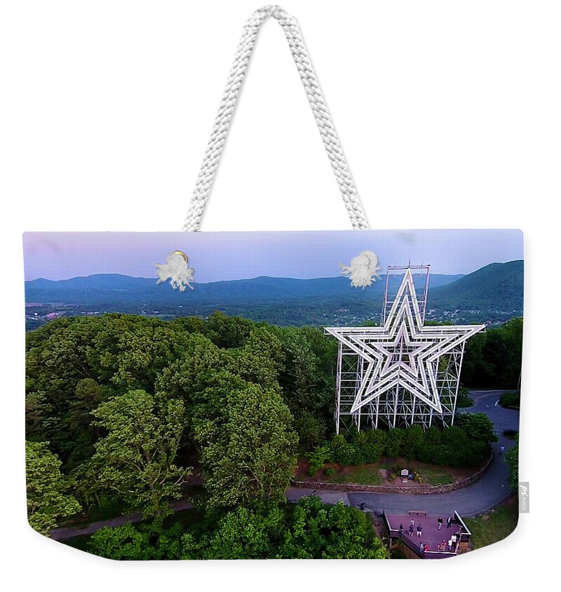 Mill Mountain Weekender Tote Bag featuring the photograph Mill Mountain 2 by Star City SkyCams