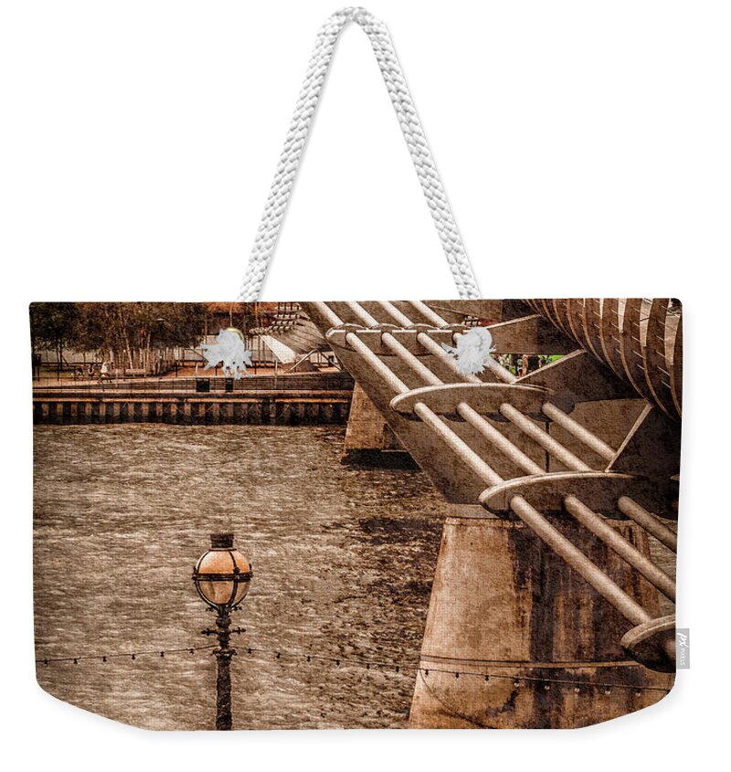 England Weekender Tote Bag featuring the photograph London, England - Millennium Bridge by Mark Forte