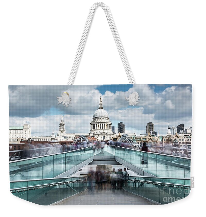 Architecture Weekender Tote Bag featuring the photograph Millennium Bridge by Svetlana Sewell