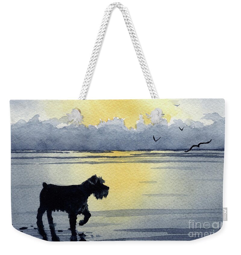 Miniature Schnauzer Weekender Tote Bags