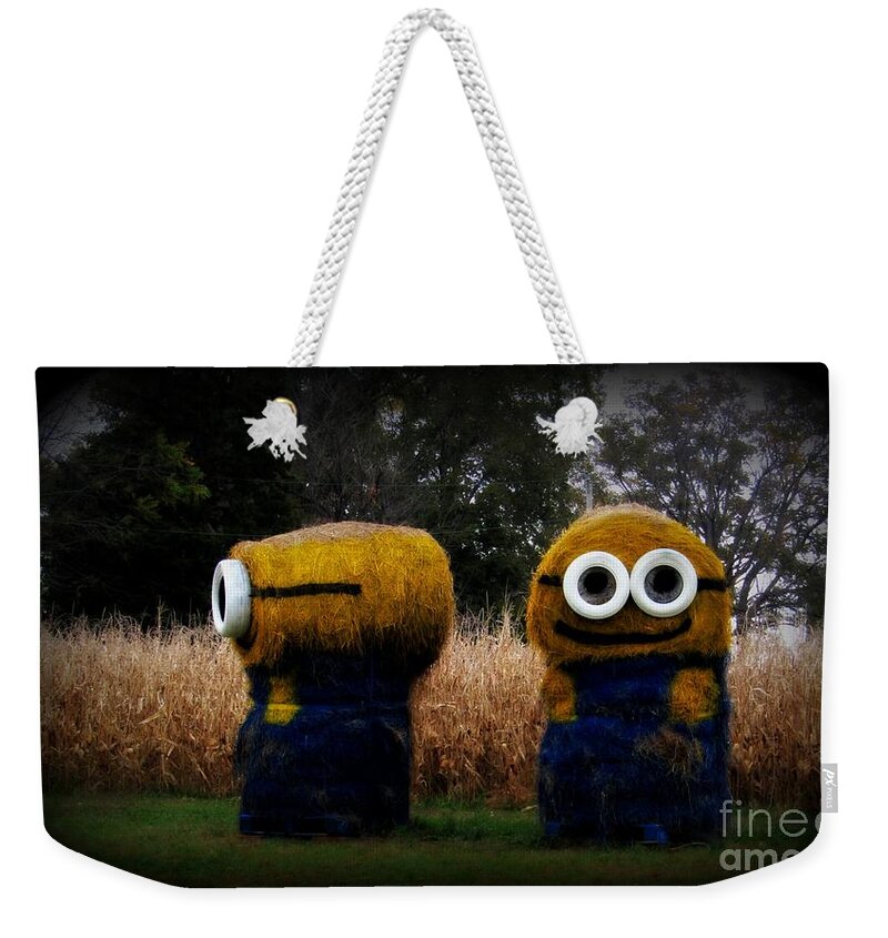  Weekender Tote Bag featuring the photograph Minions 2 by Kelly Awad