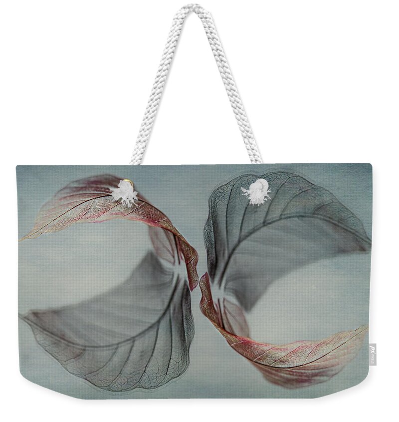 Leaf Weekender Tote Bag featuring the photograph Mirror Image by Maggie Terlecki