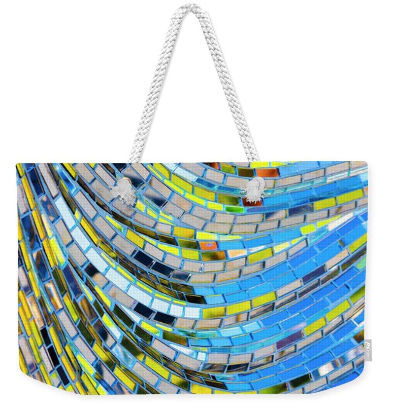 Mirror Weekender Tote Bag featuring the digital art Vertical - Mirror, Mirror 1 by Wendy Wilton
