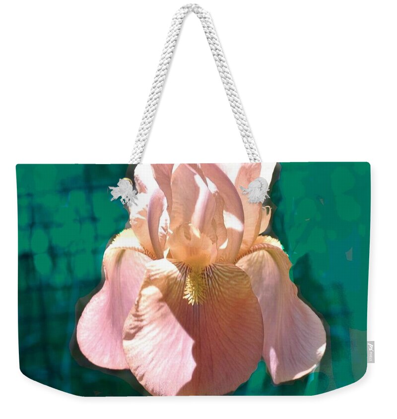 Photo Weekender Tote Bag featuring the photograph Miss Iris by Marsha Heiken