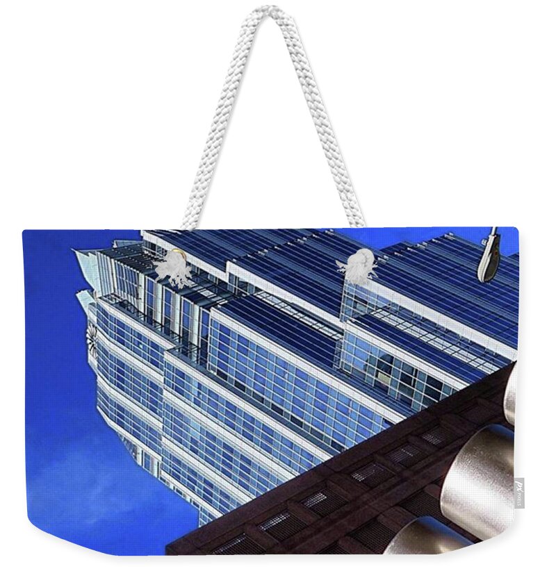 Urban Weekender Tote Bag featuring the photograph Missing The #bluesky And Sunshine In by Austin Tuxedo Cat