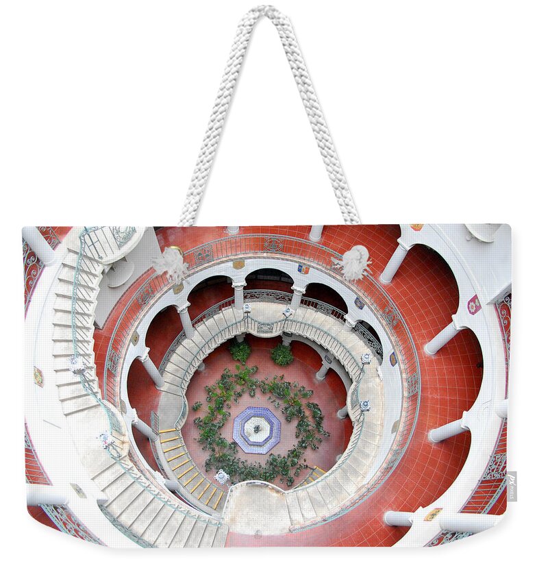 Mission Inn Weekender Tote Bag featuring the photograph Mission Inn Rotunda 1 by Amy Fose