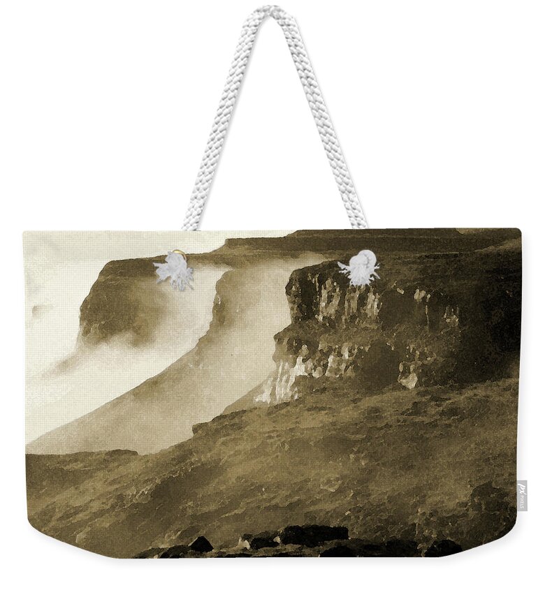 Africa Weekender Tote Bag featuring the photograph Mist in Lesotho by Susie Rieple