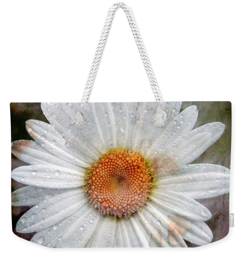 Daisy Weekender Tote Bag featuring the photograph Misty Daisy by Jackson Pearson