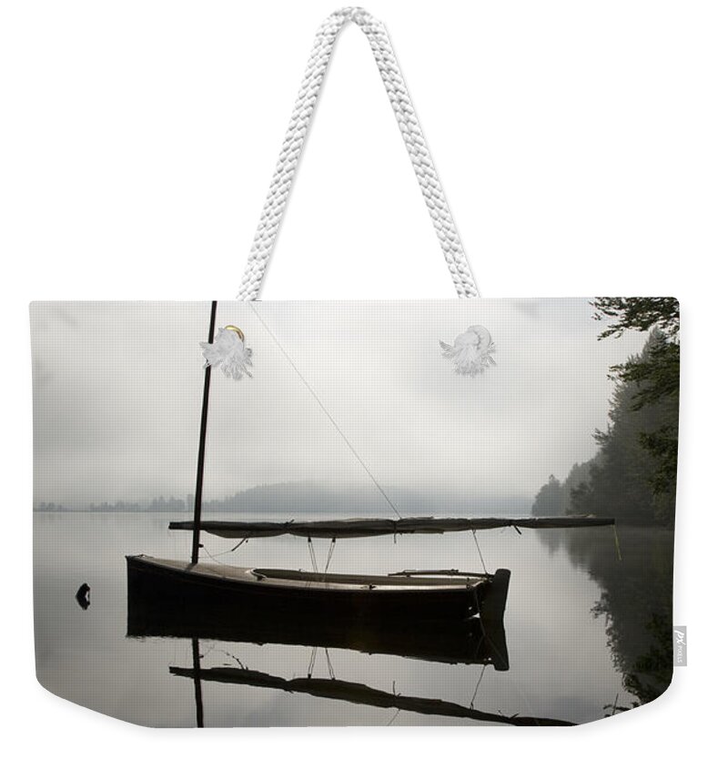 Lake Weekender Tote Bag featuring the photograph Misty dawn by Ian Middleton