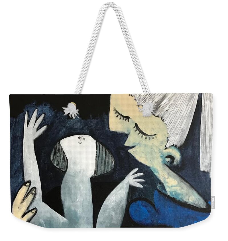  Abstract Weekender Tote Bag featuring the painting MMXVII The Ascension No 3 by Mark M Mellon