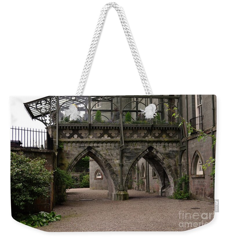 Inveraray Castle Weekender Tote Bag featuring the photograph Moat at Inveraray Castle in Argyll by DejaVu Designs