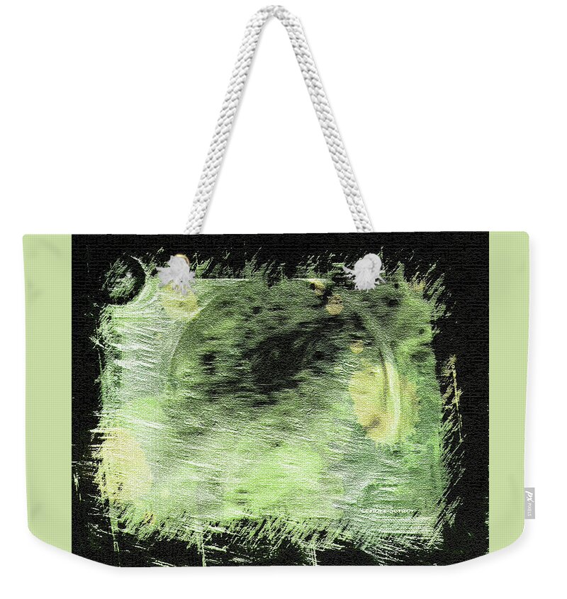 Abstract Weekender Tote Bag featuring the digital art Modern Art Series 1 #7 Alpha and Omega by Lenore Senior