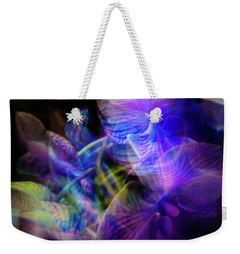 Camera Motion Weekender Tote Bag featuring the photograph Modern Blues by Stewart Helberg