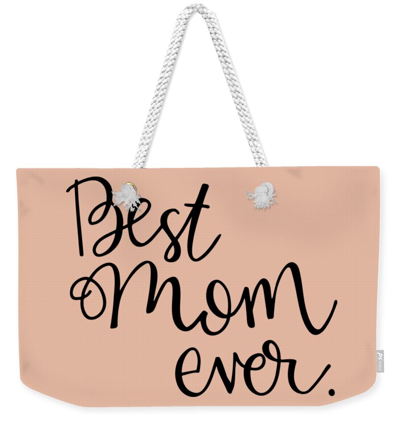 Mom Weekender Tote Bag featuring the mixed media mom by Nancy Ingersoll