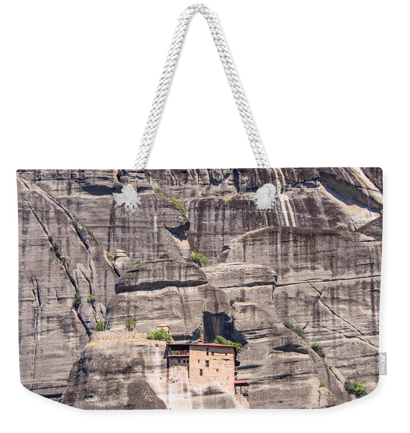 Anapausas Weekender Tote Bag featuring the photograph Monastery of St.Nicholas Anapausas by Roy Pedersen