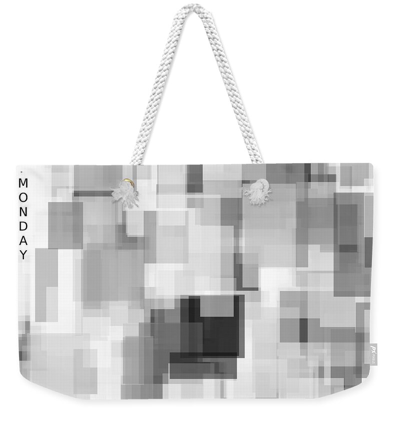 Monday Weekender Tote Bag featuring the digital art Monday by Cheryl Charette