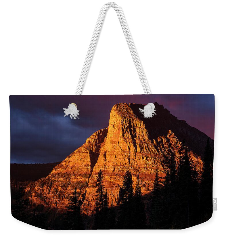 Wyoming Weekender Tote Bag featuring the photograph Montana in the Morning by Michael J Samuels