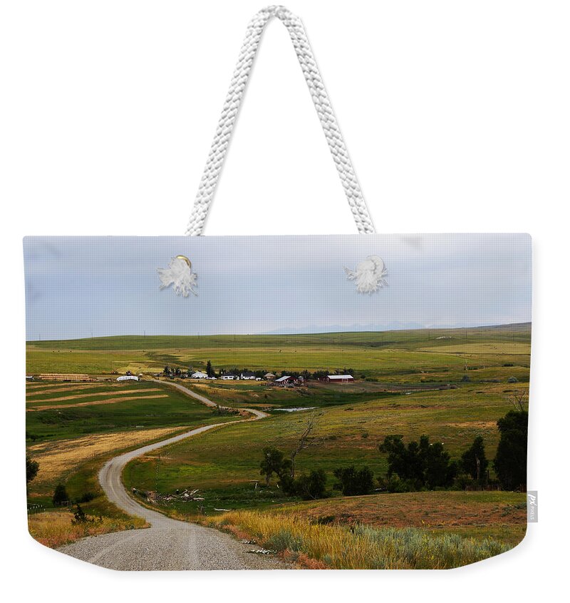 Ranch Scene Weekender Tote Bag featuring the photograph Montana Ranch 3 by Kae Cheatham