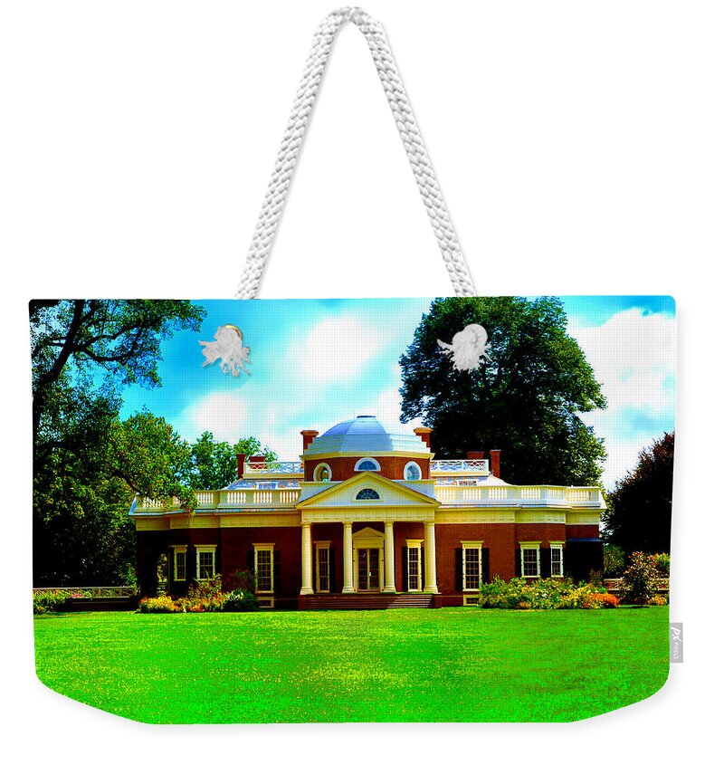 Monticello Weekender Tote Bag featuring the photograph Monticello by Bill Cannon