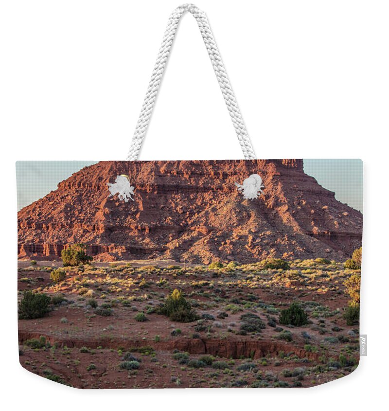 American Landscape Weekender Tote Bag featuring the photograph Monument Valley Tower 1 by John McGraw