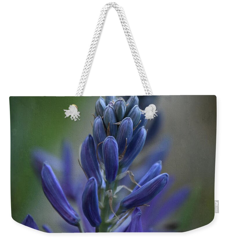 Blue Weekender Tote Bag featuring the photograph Mood Indigo 2 by Mary Machare