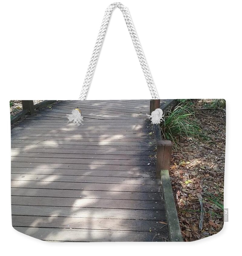 Mooloolaba Weekender Tote Bag featuring the photograph Mooloolaba Path by Cassy Allsworth