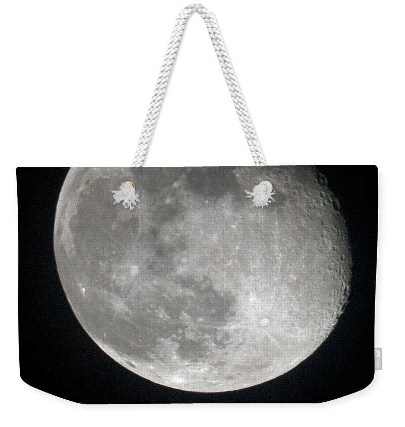 Moon Weekender Tote Bag featuring the photograph Moon by Gary Langley