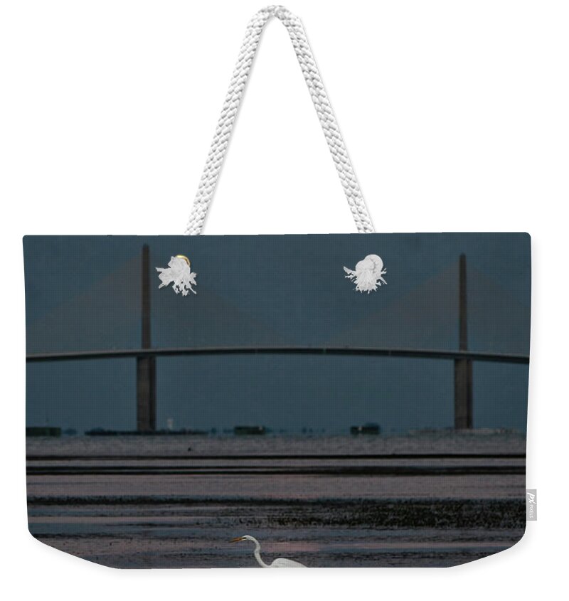 Moon Weekender Tote Bag featuring the photograph Moonlight Stroll by Steven Sparks
