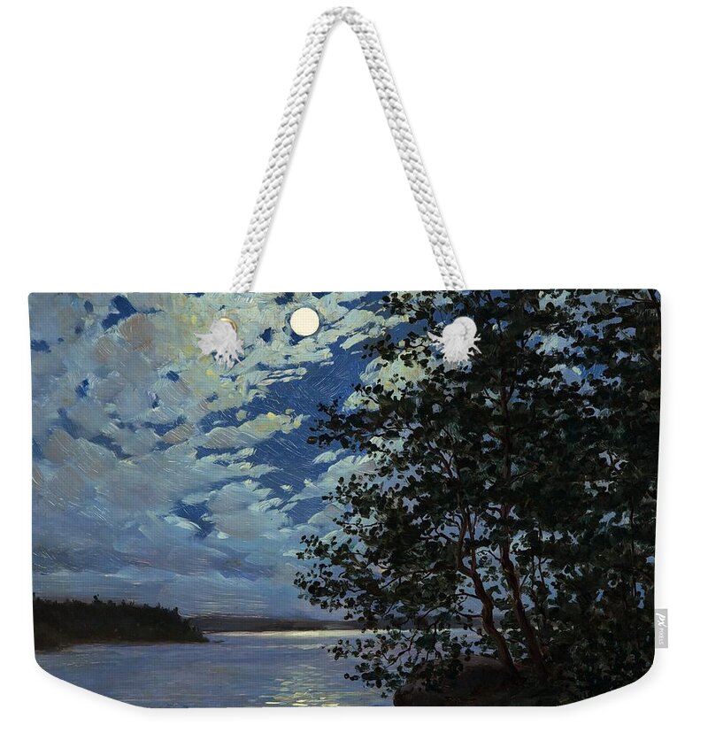 Thure Sundell Weekender Tote Bag featuring the painting Moonlight by MotionAge Designs
