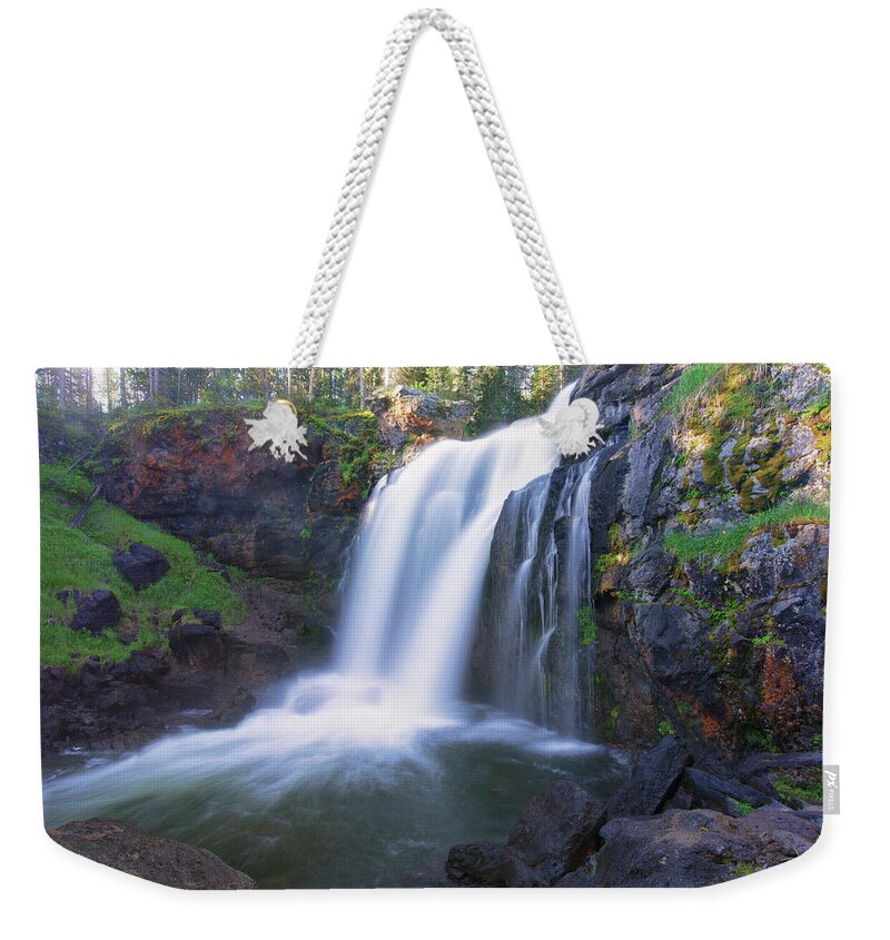 Waterfalls Weekender Tote Bag featuring the photograph Moose Falls by Nancy Dunivin