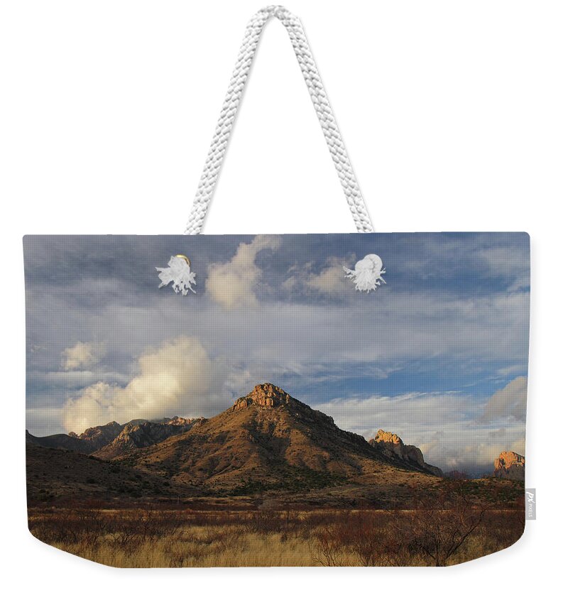 Chiricahua Mountains Weekender Tote Bag featuring the photograph Morning at Arizona's Chiricahua Mountains by Steve Wolfe