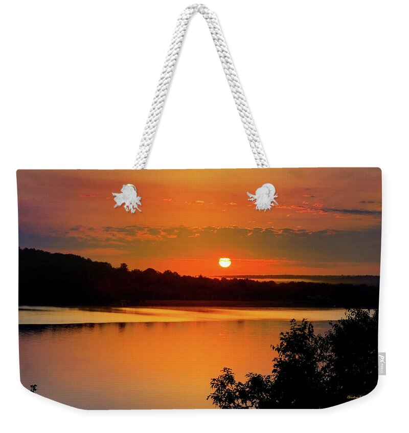 Sunrise Weekender Tote Bag featuring the photograph Morning Calm by Christina Rollo