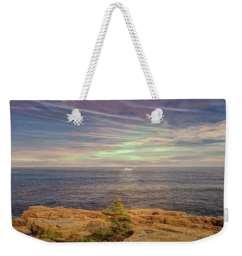 Landscape Weekender Tote Bag featuring the photograph Morning Coast Tour by John M Bailey
