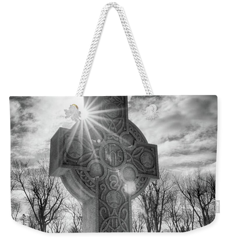 Guy Whiteley Photography Weekender Tote Bag featuring the photograph Morning Cross by Guy Whiteley