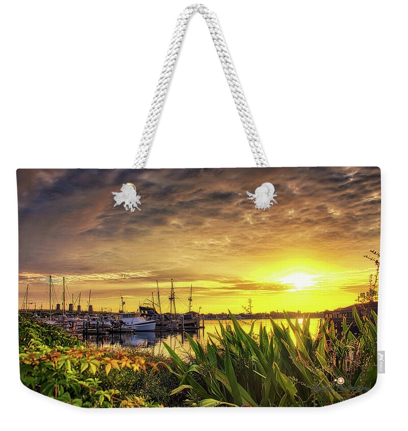Sunrise Weekender Tote Bag featuring the photograph Morning Glory on the Matanzas River by Joseph Desiderio