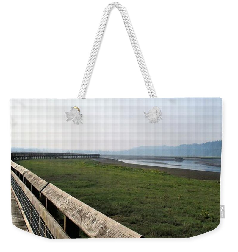 Landscape Weekender Tote Bag featuring the photograph Morning Haze by Martin Cline