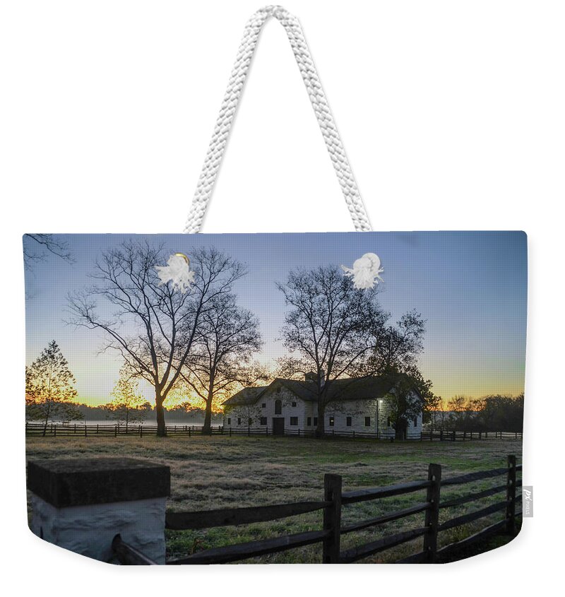 Erdenheim Weekender Tote Bag featuring the photograph Morning in Whitemarsh Pa by Bill Cannon