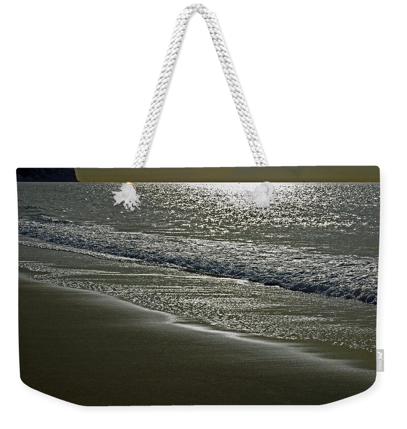 Europe Weekender Tote Bag featuring the photograph Morning Light on Sandown Beach by Rod Johnson