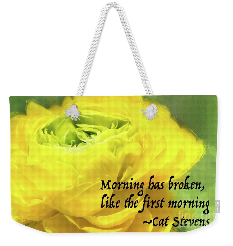 Ranunculus Weekender Tote Bag featuring the photograph Morning Ranunculus by Marilyn Cornwell